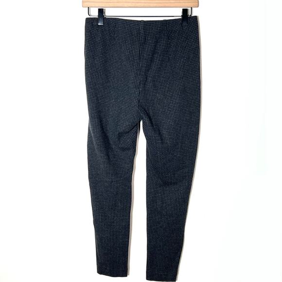 J Jill black gray houndstooth casual legging Ponte pants medium petite MP B164 - Picture 5 of 5